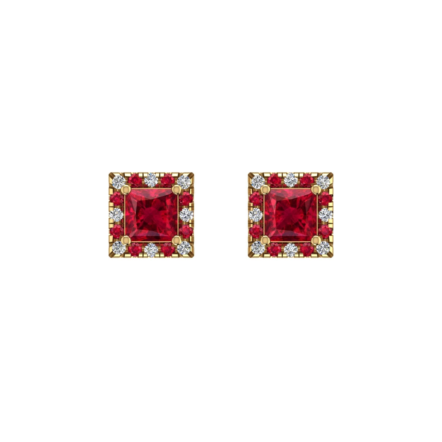 Cosmic Stud Earrings - Halo - Ruby Princess