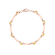 Stardust Designer Bracelet - Yellow Sapphire Princess