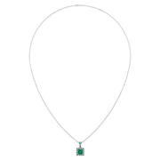 Heavenly Halo Pendant - Emerald Princess