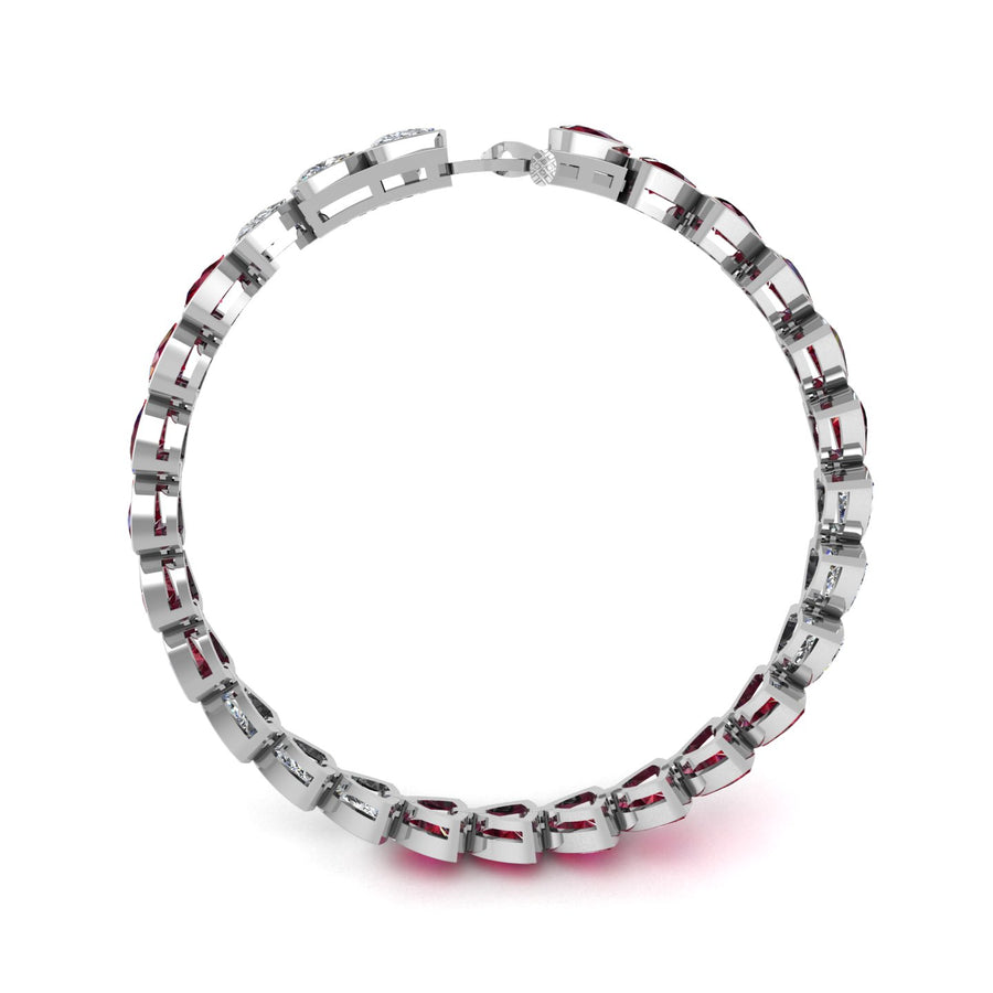 Stellar Tennis Bracelet - Ruby Trillion