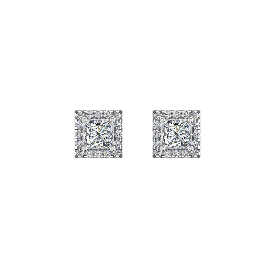 Cosmic Stud Earrings - Halo - Diamond Princess