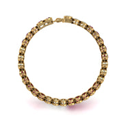 Stellar Tennis Bracelet - Ruby Oval
