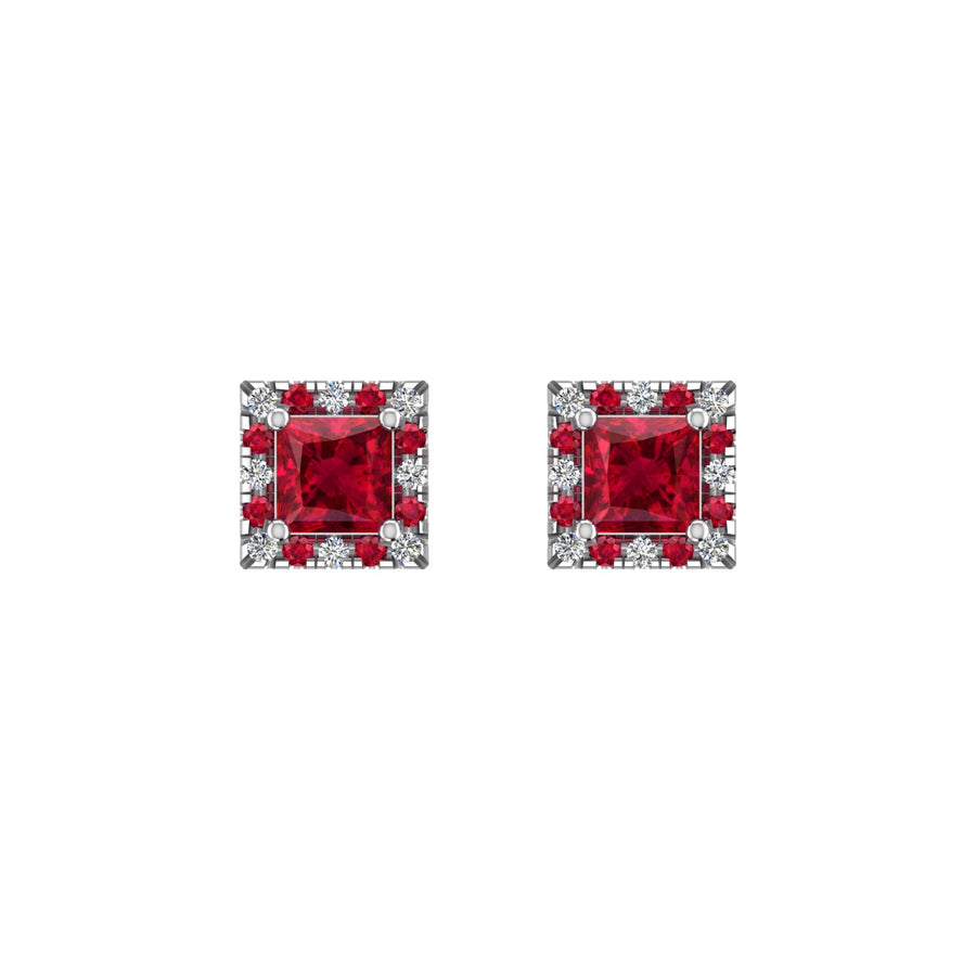 Cosmic Stud Earrings - Halo - Ruby Princess