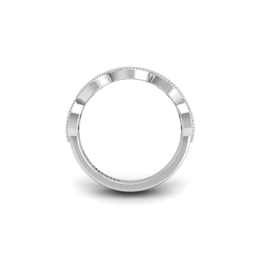 Leaf of Promise Laurel Band - Yellow Sapphire Round