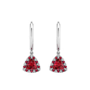 Mystic Hoop Earrings - Halo - Ruby Trillion