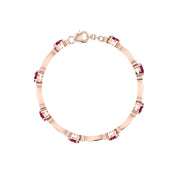 Stardust Designer Bracelet - Ruby Pear
