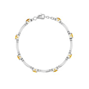 Stardust Designer Bracelet - Yellow Sapphire Princess
