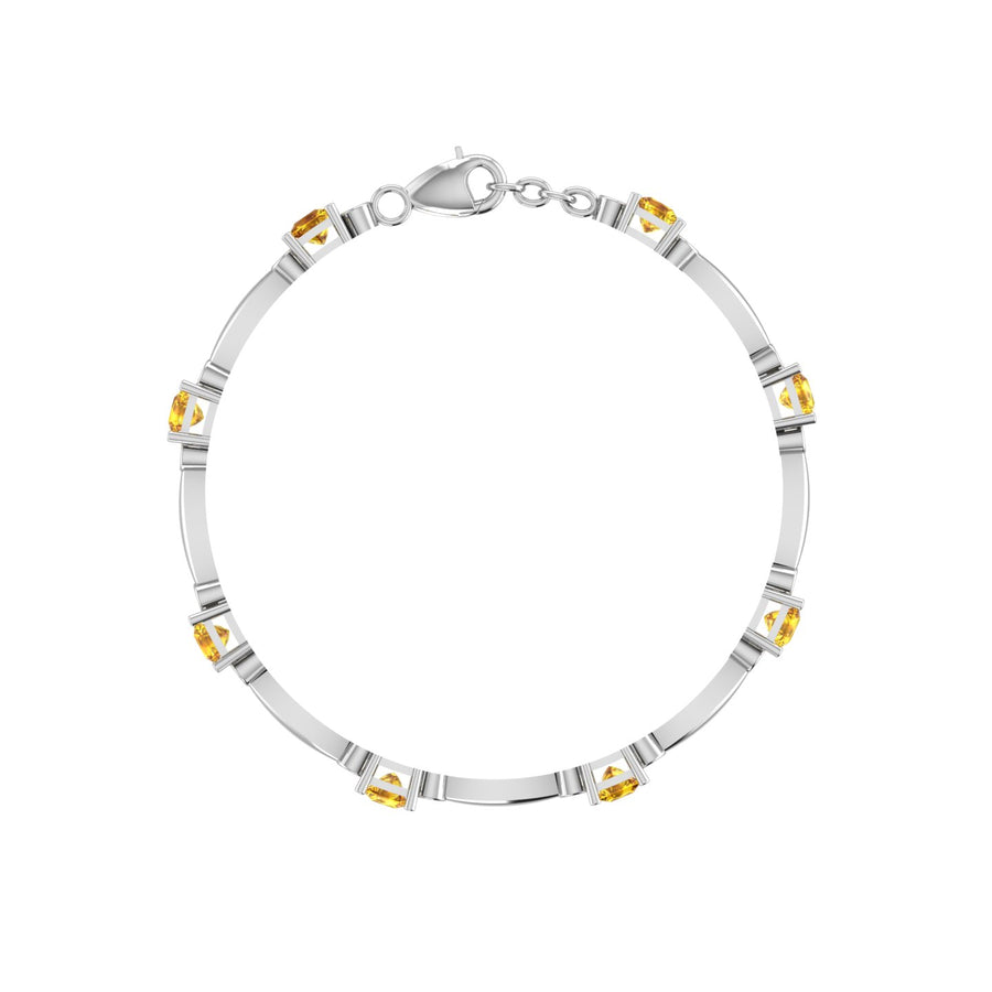 Stardust Designer Bracelet - Yellow Sapphire Princess