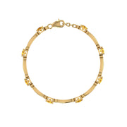 Stardust Designer Bracelet - Yellow Sapphire Princess