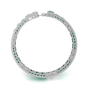 Stellar Tennis Bracelet - Emerald Princess