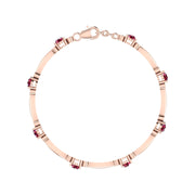 Stardust Designer Bracelet - Ruby Oval