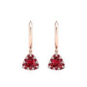 Mystic Hoop Earrings - Halo - Ruby Trillion