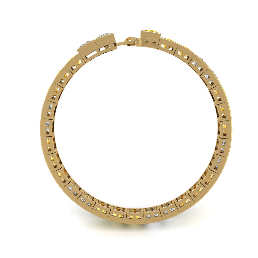 Stellar Tennis Bracelet - Yellow Sapphire Princess