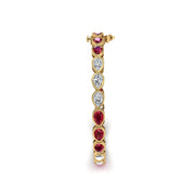 Stellar Tennis Bracelet - Ruby Pear