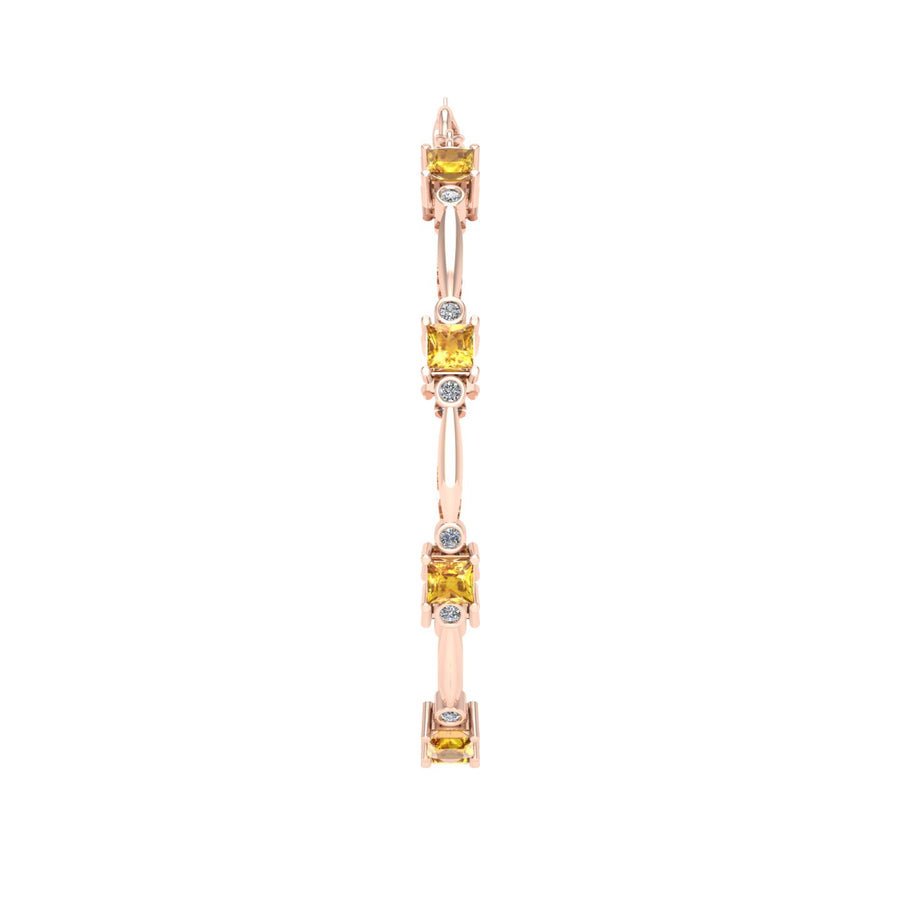 Stardust Designer Bracelet - Yellow Sapphire Princess