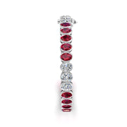 Stellar Tennis Bracelet - Ruby Oval