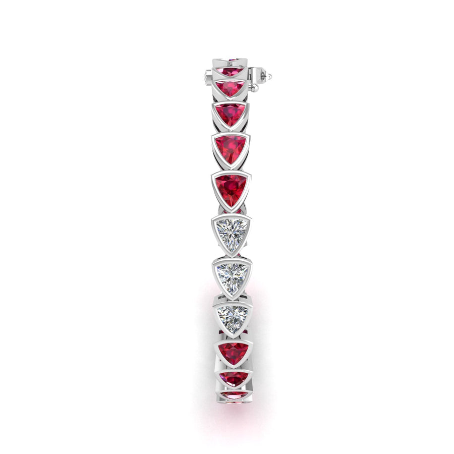 Stellar Tennis Bracelet - Ruby Trillion