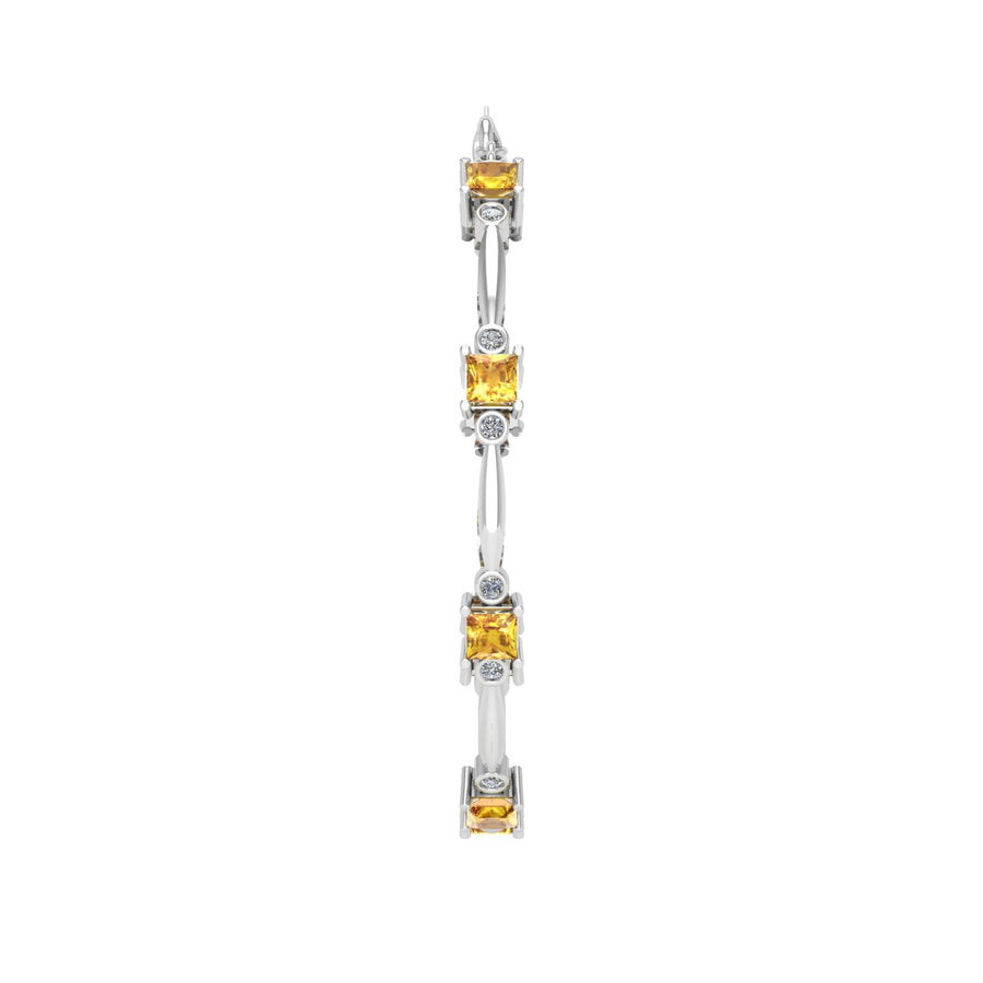 Stardust Designer Bracelet - Yellow Sapphire Princess