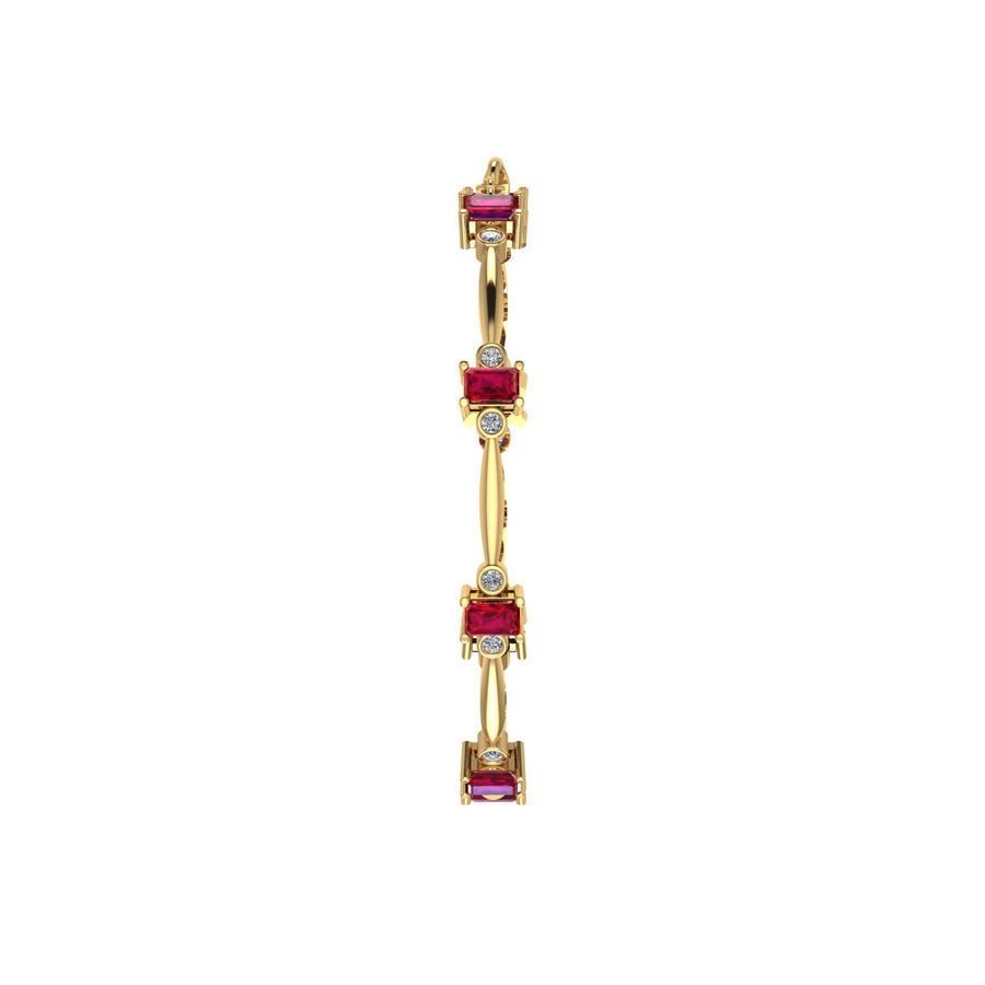 Stardust Designer Bracelet - Ruby Emerald