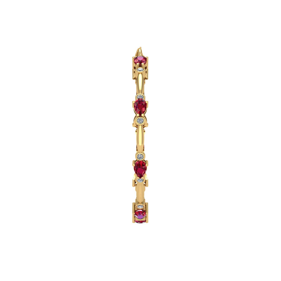 Stardust Designer Bracelet - Ruby Pear
