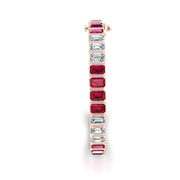 Stellar Tennis Bracelet - Ruby Emerald