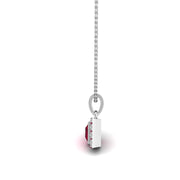 Divine Halo Pendant - Ruby Princess
