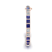 Stellar Tennis Bracelet - Blue Sapphire Princess