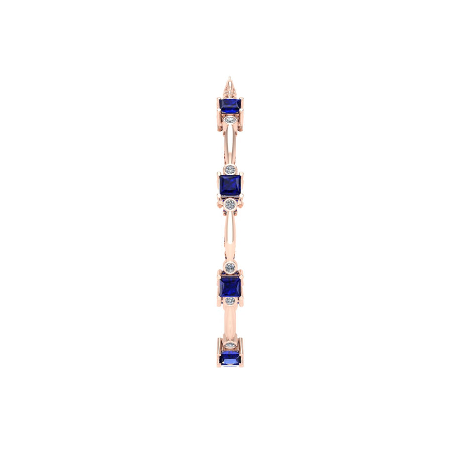 Stardust Designer Bracelet - Blue Sapphire Princess