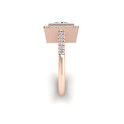 Starry Halo Ring - Diamond Princess