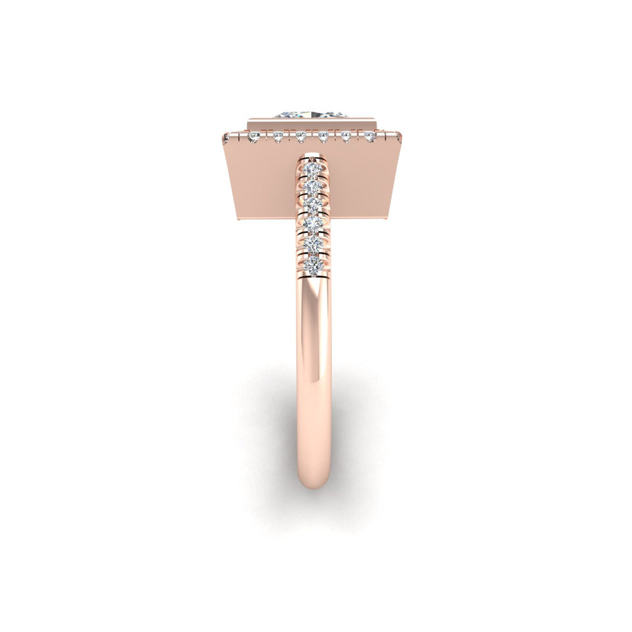 Starry Halo Ring - Diamond Princess