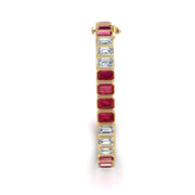 Stellar Tennis Bracelet - Ruby Emerald