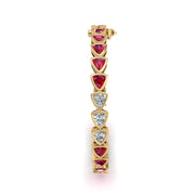 Stellar Tennis Bracelet - Ruby Trillion