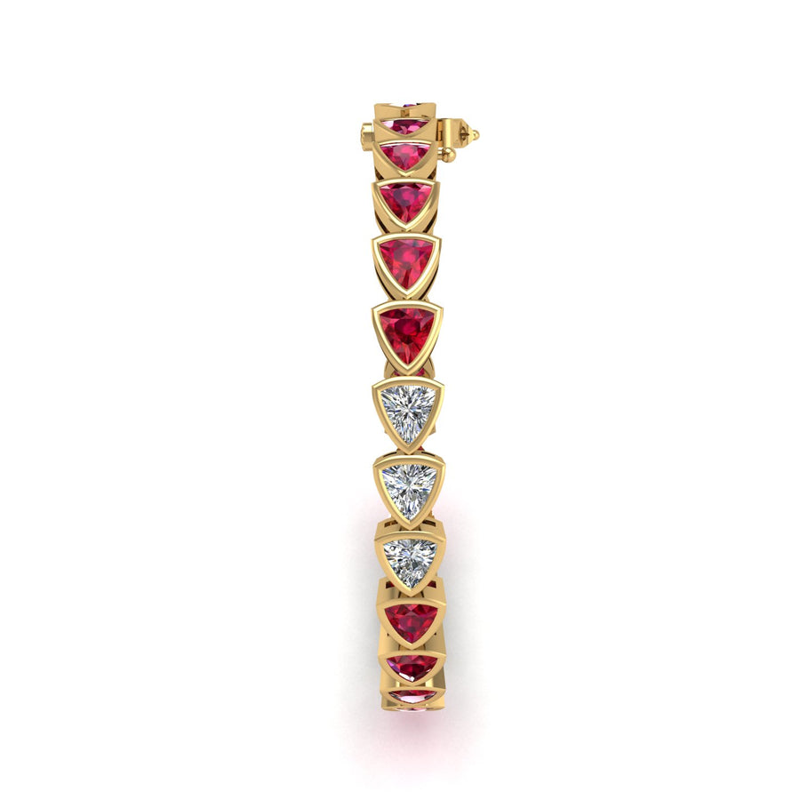 Stellar Tennis Bracelet - Ruby Trillion