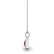 Heavenly Halo Pendant - Ruby Princess
