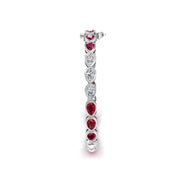 Stellar Tennis Bracelet - Ruby Pear