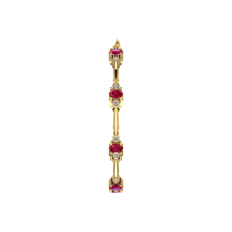 Stardust Designer Bracelet - Ruby Oval