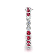 Stellar Tennis Bracelet - Ruby Round