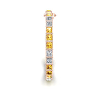 Stellar Tennis Bracelet - Yellow Sapphire Princess