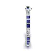 Stellar Tennis Bracelet - Blue Sapphire Princess