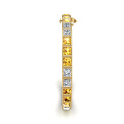 Stellar Tennis Bracelet - Yellow Sapphire Princess