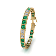 Stellar Tennis Bracelet - Emerald Princess