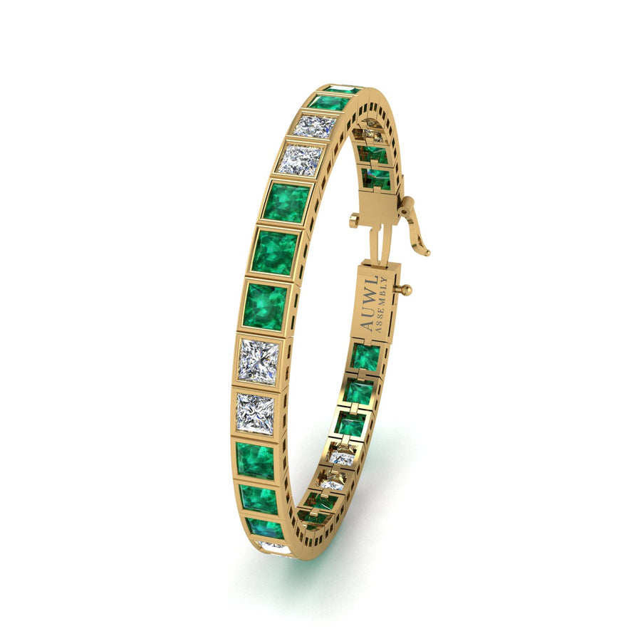 Stellar Tennis Bracelet - Emerald Princess