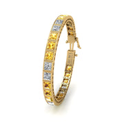 Stellar Tennis Bracelet - Yellow Sapphire Princess