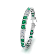 Stellar Tennis Bracelet - Emerald Princess