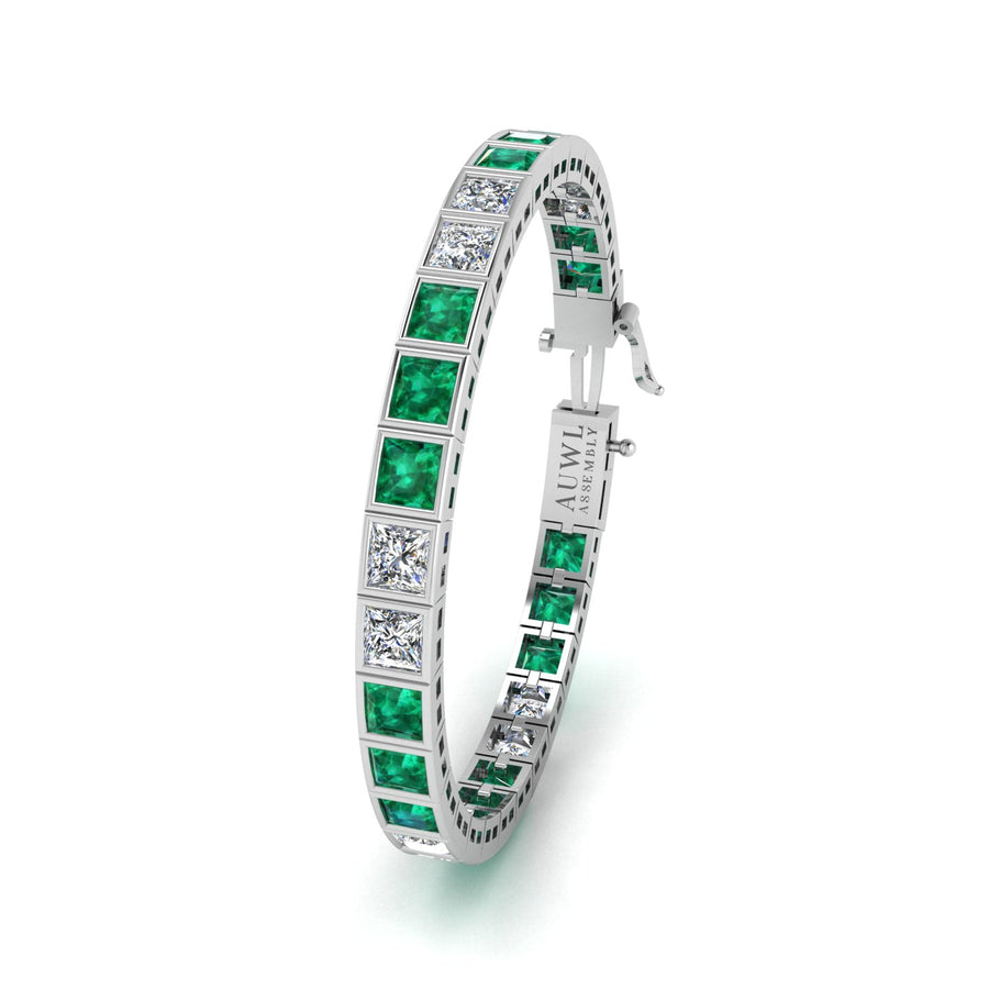 Stellar Tennis Bracelet - Emerald Princess