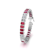 Stellar Tennis Bracelet - Ruby Emerald
