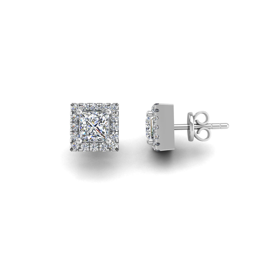 Cosmic Stud Earrings - Halo - Diamond Princess