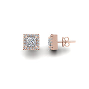 Cosmic Stud Earrings - Halo - Diamond Princess