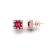 Cosmic Stud Earrings - Halo - Ruby Princess