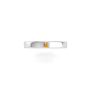 Forever One Single-Stone Band - Yellow Sapphire Round